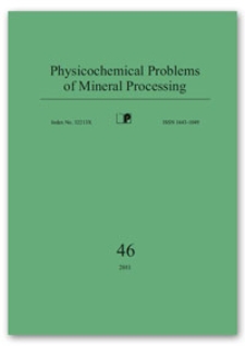 Physicochemical Problems of Mineral Processing, nr 46 (2011)