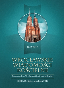 Wrocławskie Wiadomości Kościelne. R. 70 (2017), nr 2