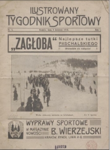 Ilustrowany Tygodnik Sportowy. 1914, R.1 nr 1