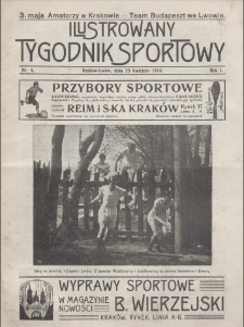Ilustrowany Tygodnik Sportowy. 1914, R.1 nr 4