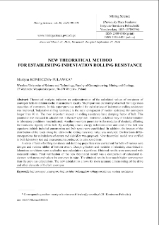 New theoretical method for establishing indentation rolling resistance