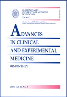 Advances in Clinical and Experimental Medicine, Vol. 16, 2007, nr 5