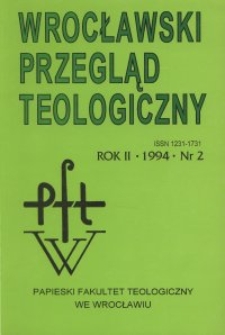 Wrocławski Przegląd Teologiczny, R.2 (1994), nr 2