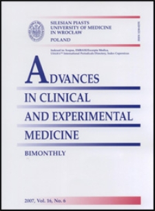 Advances in Clinical and Experimental Medicine, Vol. 16, 2007, nr 6