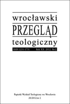 Wrocławski Przegląd Teologiczny. R. 20 (2012), nr 2
