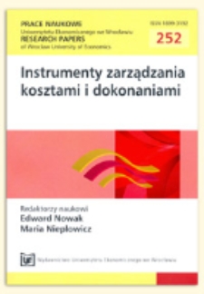 Metody racjonalizacji kosztów w ośrodkach odpowiedzialności w przedsiębiorstwach województwa warmińsko-mazurskiego