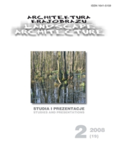 Architektura Krajobrazu : studia i prezentacje 2, 2008