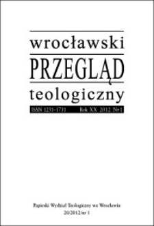 Wrocławski Przegląd Teologiczny. R. 21 (2013), nr 1