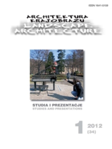 Architektura Krajobrazu : studia i prezentacje 1, 2012