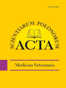 Acta Scientiarum Polonorum. Medicina Veterinaria 4, 2011