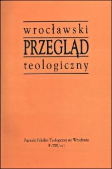 Wrocławski Przegląd Teologiczny, R.8 (2000), nr 1