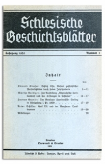 Schlesische Geschichtsblätter : Mitteilungen des Vereins für Geschichte Schlesiens. Jahrgang 1938, Nummer 3