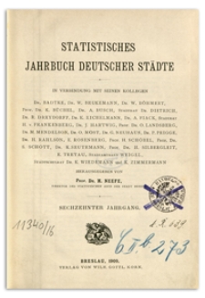 Statistisches Jahrbuch Deutscher Städte. Jg. 16