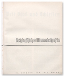 Schlesische Monatshefte. 15. Jahrgang, Juni 1938, Folge 6