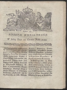Gazeta Warszawska. R.1784 Nr 47