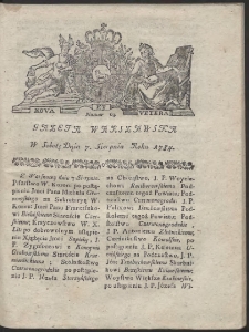Gazeta Warszawska. R.1784 Nr 63