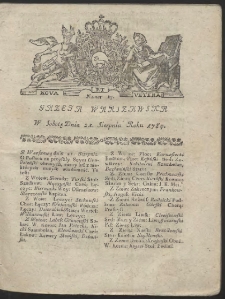 Gazeta Warszawska. R.1784 Nr 67